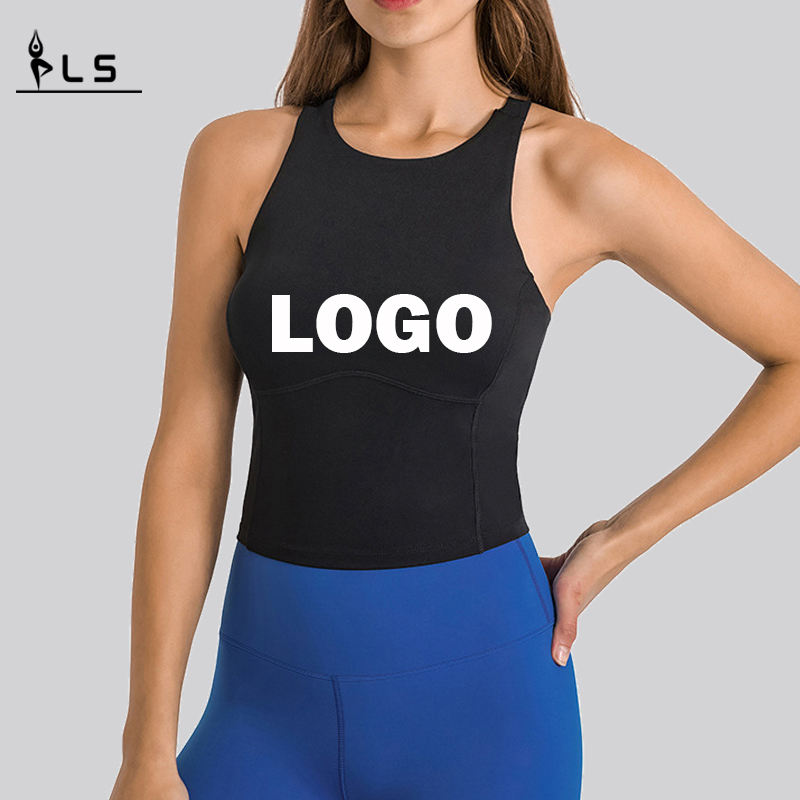 SC10246 Fitness Crops Tops Tank Top Women \\ T-shirts Vest Sportswear Workout Δεξαμενή Γιόγκα Top για Γυναίκα