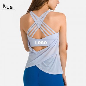 SC10251 Custom Tank Top Stringer Top Top Bodybuilding Spring Fashion Loose Blouse Yoga Vest