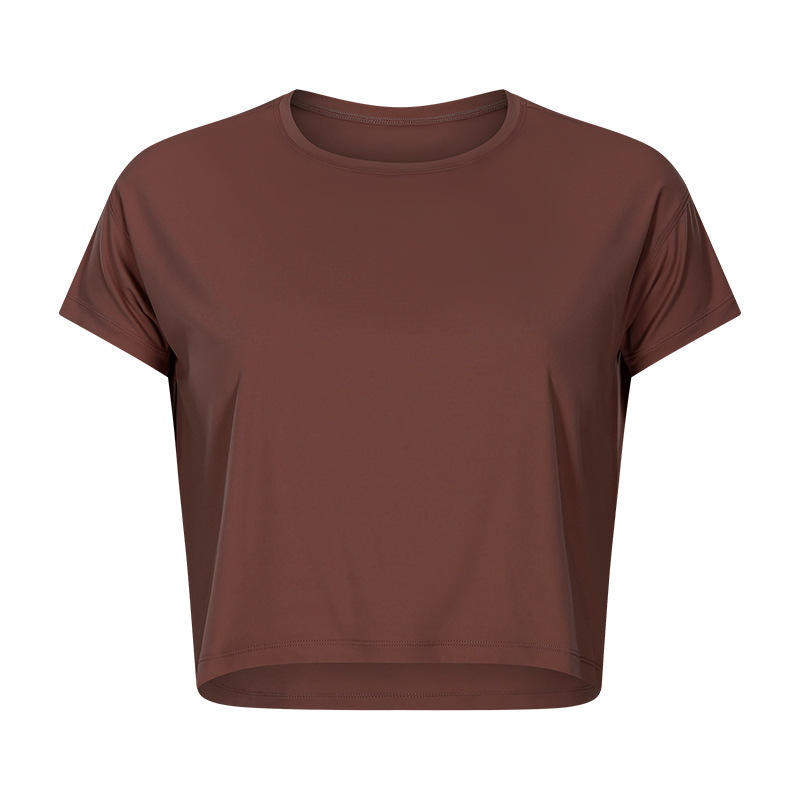 SC102610 Loose πουκάμισο για γιόγκα σορτς Γυμναστήριο Γιόγκα Activewear Short Sleeve T Shirt Crop Top Sale Dreameable Γρήγορη ξήρανση