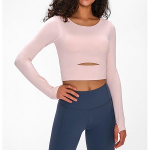 SC10275 Σφιχτή τοποθέτηση μακρυμάνικου μπλουζάκι γιόγκα Γιόγκα Γιόγκα μπλουζάκι μπλουζάκι