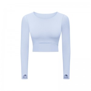 SC10275 Σφιχτή τοποθέτηση μακρυμάνικου μπλουζάκι γιόγκα Γιόγκα Γιόγκα μπλουζάκι μπλουζάκι