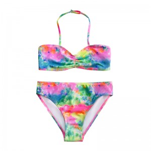 Παιδιά μαγιό με το λαιμό και το χρώμα της κλίσης