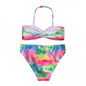 Παιδιά μαγιό με το λαιμό και το χρώμα της κλίσης