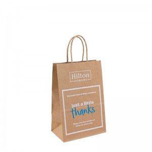 Τιμή εργοστασιακής Τιμή Custom Recyclable Kraft White Paper Bag με λαβή σχοινιού με λογότυπο αποδέχονται έθιμο