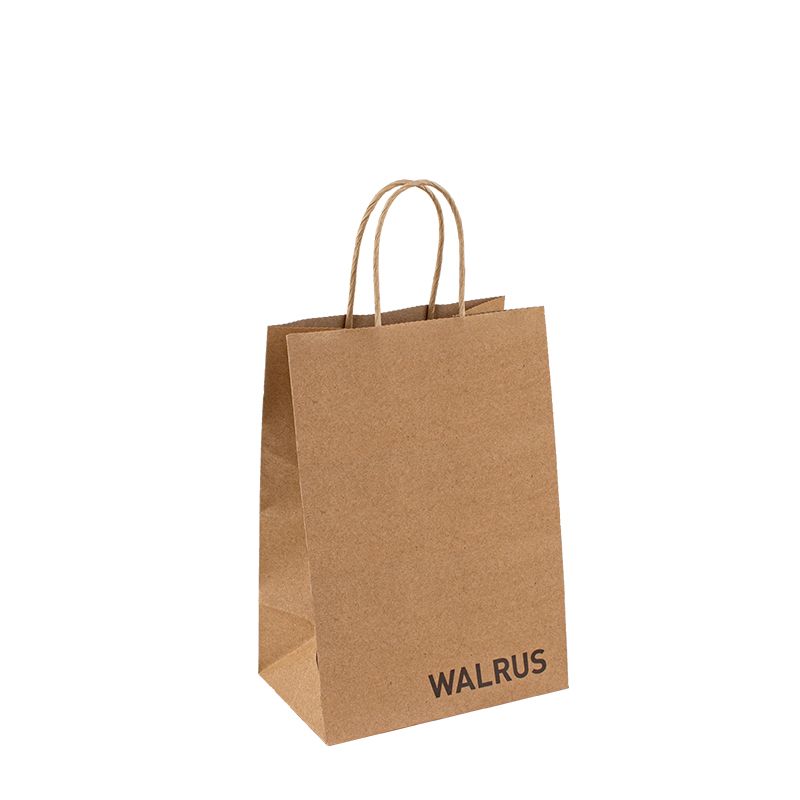 Τυπωμένο έθιμο για να πάει χάρτινη σακούλα, πάρτε τη λαβή τσάντα, την τσάντα Kraft Food Takeaway