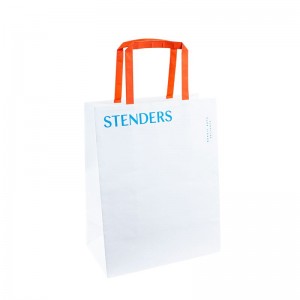 Τιμή εργοστασίου 120g ανακυκλωμένη Kraft Paper Bag Guid Shopping Packaging Kraft Papit Bag με λαβή αποδοχή Custom