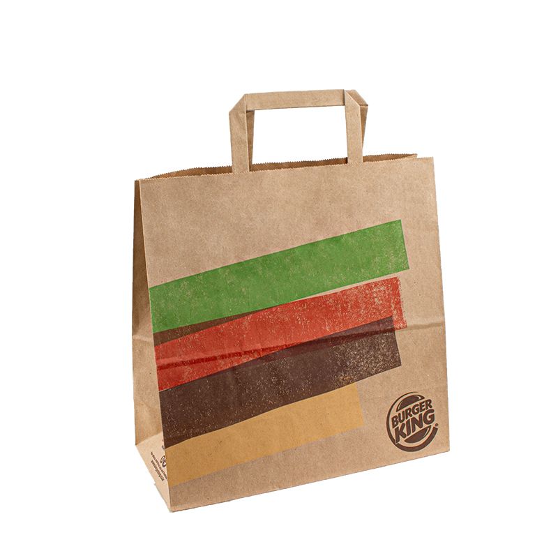 kraft χαρτί τσάντα τσάντα συσκευασία τροφίμων προσαρμοσμένες τσάντες χαρτιού με λογότυπο τσάντα με λαβή
