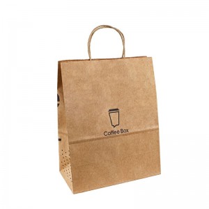 Σχεδιασμός τσάντα χαρτιού Kraft Premium Paper Bags Logo Handle Kraft Paper Bag China Brown Kraft