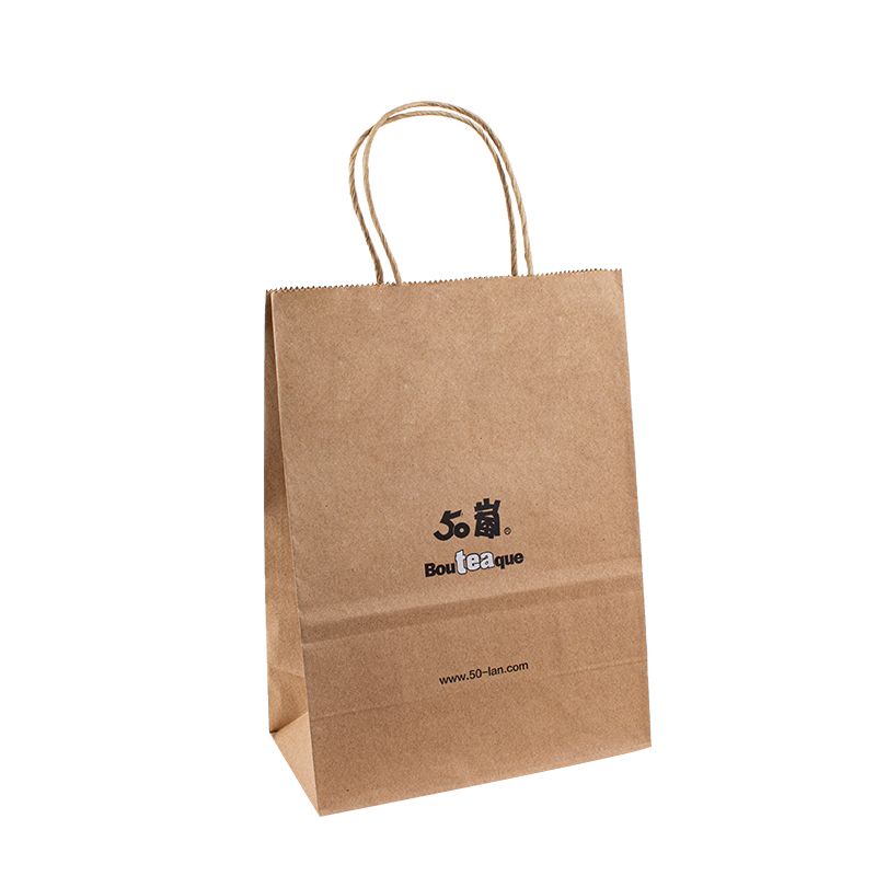 Σχεδιασμός τσάντα χαρτιού Kraft Premium Paper Bags Logo Handle Kraft Paper Bag China Brown Kraft