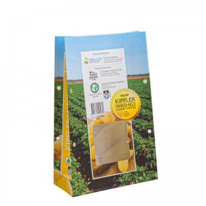 τσάντες χαρτιού για φαγητό takeaway φρούτα χαρτιού τσάντα kraf