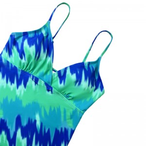 Teal Drawstring Δύο μαγιό