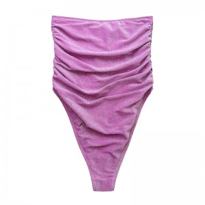 Μωβ ασημένιο στράπλες στράπλες χωρίς στράπλες