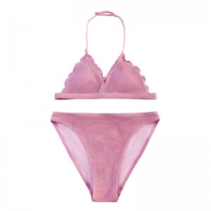 Παιδικά \\\\ λαιμό φλάντζα τρίγωνο κύπελλο δύο τεμαχίων μαγιό χαριτωμένο