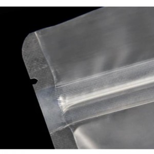 Επαναλαμβανόμενη επίπεδη συσκευασία τροφίμων θήκη φερμουάρ ματ καθαρό φερμουάρ πλαστική σακούλα