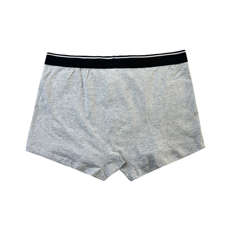 Προσαρμογή απλού χρώματος εσώρουχα μόδα πλήρης έντυπη άνετα μαλακά άνδρες Χριστουγεννιάτικα μπόξερ σλιπ γκρι εσώρουχα