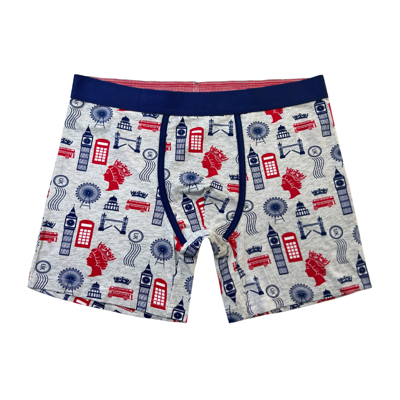 Προσαρμογή απλού χρώματος εσώρουχα μόδα πλήρης έντυπη άνετα μαλακά ανδρικά εσώρουχα ανδρών