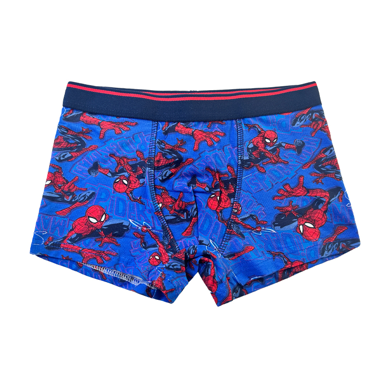 Baby Navy Blue Spider-Man Print Comfort Basic Boy Underpants Χρωματική αντίθεση