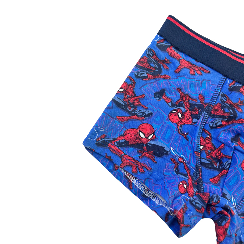 Baby Navy Blue Spider-Man Print Comfort Basic Boy Underpants Χρωματική αντίθεση