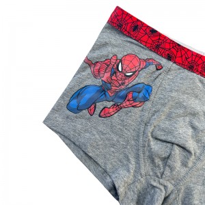 Αγόρι Underpants Spiderman εκτύπωση χρωματική αντίθεση μωρό γκρι underpants comfort βασική