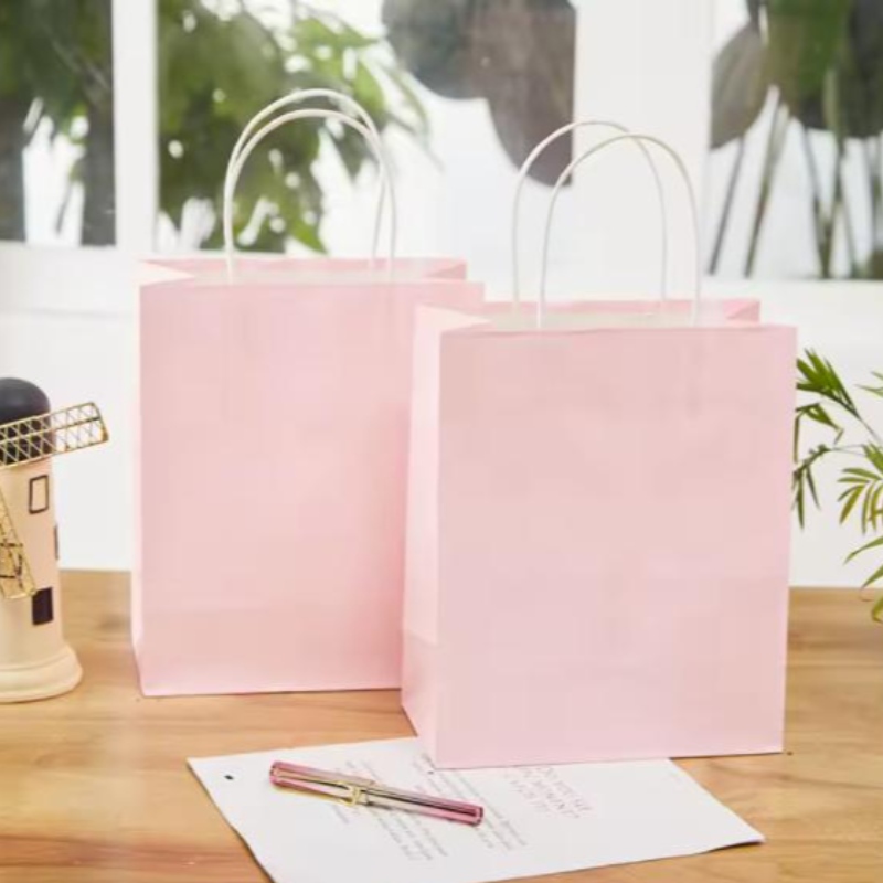 Προσαρμοσμένες τσάντες χαρτιού Kraft με τα δικά σας προσωπικά λογότυπα για χαρτί δώρο για ψώνια