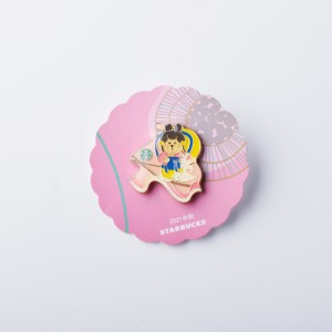 Προσαρμοσμένη απομίμηση σμάλτο σμάλτο κωμικό λογότυπο εικόνας, δωρεάν δειγματοληπτική αμοιβή, κατάλληλη για συλλογή, χρυσά μετα...