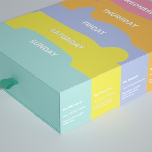 Ζωηρόχρωμο κουτί δώρου την εβδομάδα