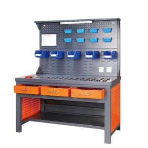 Πάγκος εργασίας με λωρίδα φωτισμού και πλάτη