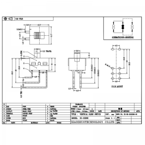 Slide Switch SS22D88 Διακόπτης παιχνιδιών, φωτισμός, ίσιωμα μαλλιών, στεγνωτήριο μαλλιών, υψηλό ρεύμα, διακόπτης εναλλαγής