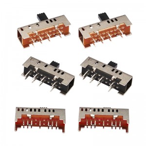 Slide Switch SS23H06, Double-σειρά 8-PIN κατακόρυφος διακόπτης ολίσθησης, κατακόρυφος διακόπτης διαφάνειας για ηλεκτρική κουβέρτα ηλεκτρική θε...