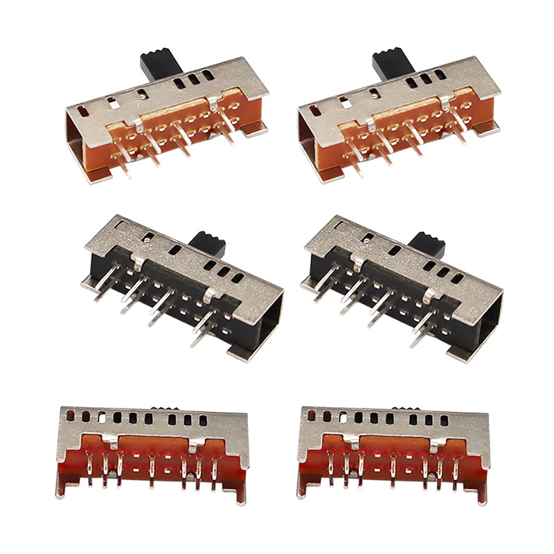 Slide Switch SS23H06, Double-σειρά 8-PIN κατακόρυφος διακόπτης ολίσθησης, κατακόρυφος διακόπτης διαφάνειας για ηλεκτρική κουβέρτα ηλεκτρική θερμαντήρα