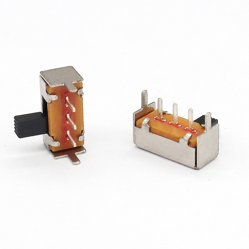 Slide Swite SK12F14 πλευρά-Τραβήξτε οριζόντιο διακόπτη, πλευρά λυχνίας οροφής-Τραβήξτε τον διακόπτη διαφάνειας, μονός-σειρά 3-Pin Vertical Slide Switch