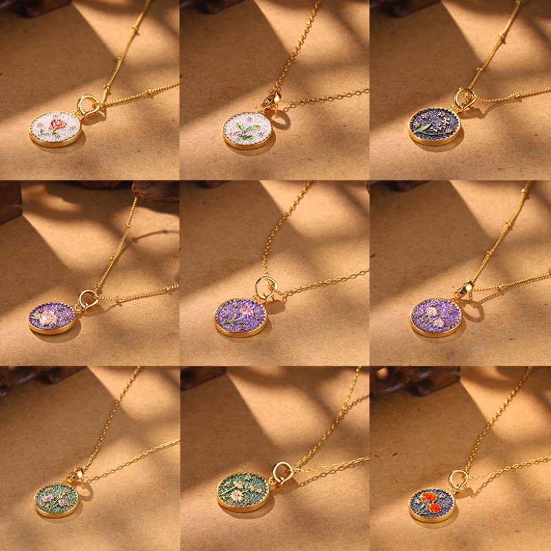 Μεταλλικό σετ floral κοσμήματα