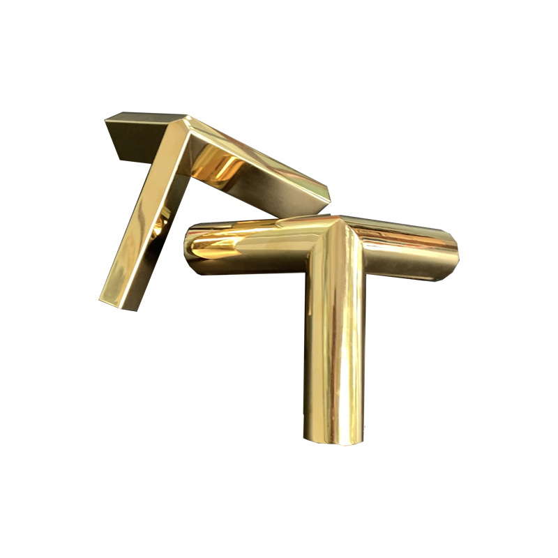 Zotye από ανοξείδωτο χάλυβα χρυσό ηλεκτρολυτικό τριγωνικό τρεις-Διακοσμητικό διακοσμητικό περίπτερο διαστάσεων