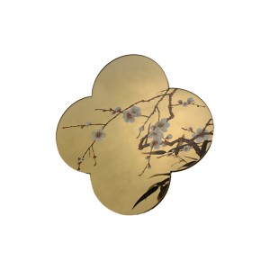 Zotye από ανοξείδωτο χάλυβα χρυσό ηλεκτρολυωμένο κινέζικο-Στυλ με μοτίβο από ανοξείδωτο χάλυβα διακοσμητικά αντικείμενα