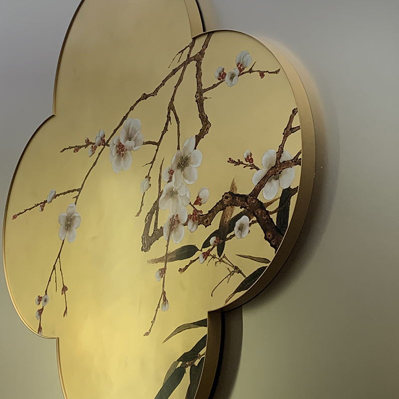 Zotye από ανοξείδωτο χάλυβα χρυσό ηλεκτρολυωμένο κινέζικο-Στυλ με μοτίβο από ανοξείδωτο χάλυβα διακοσμητικά αντικείμενα