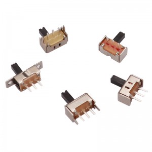 Slide Switch SS12D07 για μικρές οικιακές συσκευές, 2-ταχύπλοο μονό-σειρά 3-Pin Horizontal, ζώνη κατακόρυφο